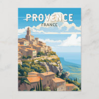 Provence France Travel Art Vintage