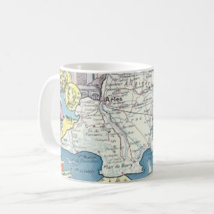 Provence France Vintage Map Mug