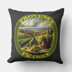 Provence France Wine Country Cushion