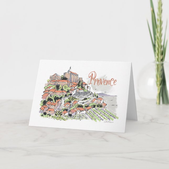 Provence Gordes greeting card (Front)