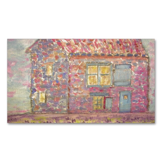 Provence House and Lavender Fields Magnetic Business Card (Front)