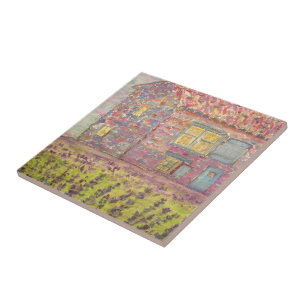 Provence House and Lavender Fields Tile
