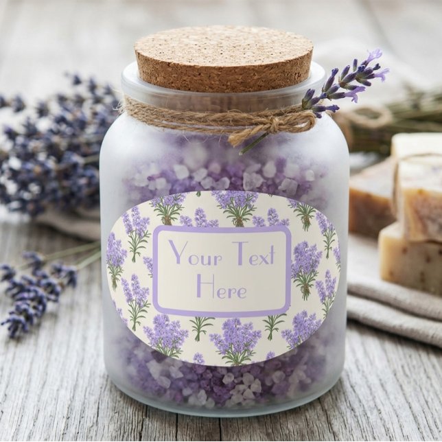  Provence Lavender Bunches Oval Sticker (Creator Uploaded)