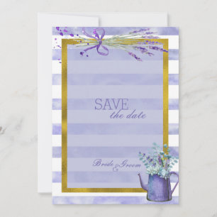 Provence Lavender Purple Flower SAVE the Date