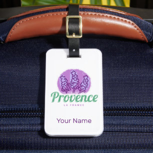 Provence Retro Lavender French Riviera France Luggage Tag
