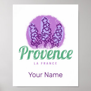Provence Retro Lavender French Riviera France Poster