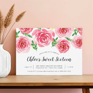 Provence Rose Sweet Sixteen Invitation