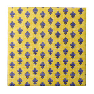 Provence South of France Fleur de Lys Pattern Tile