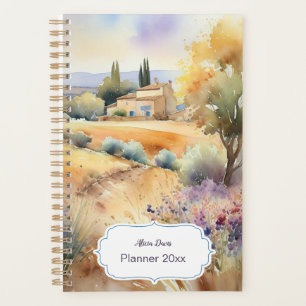 Provence Watercolor Non Dated your name Planner