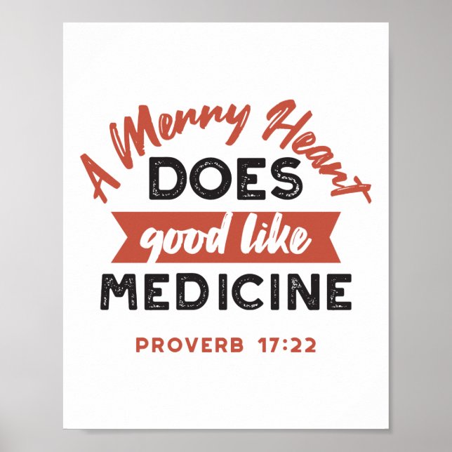 Proverb 17 Bible Verse Quote Poster (Front)