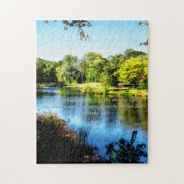 Proverb 4:18 Path of the Just Jigsaw Puzzle (Vertical)