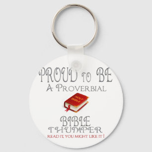 Proverbial Bible Thumper Key Ring