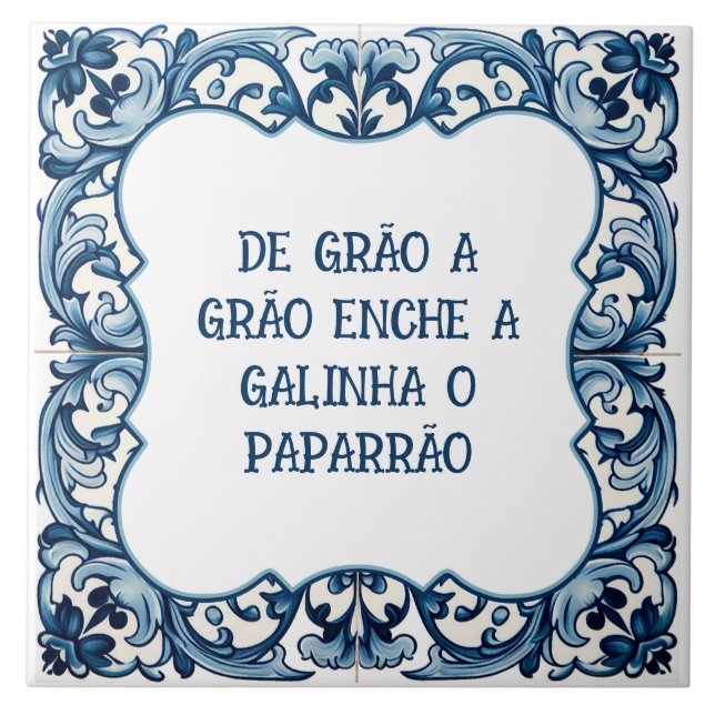 Provérbio português tile (Front)