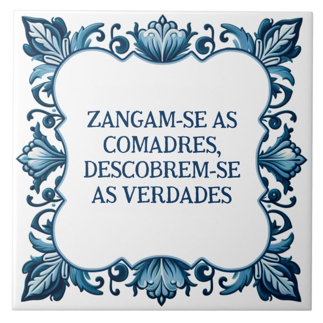 Provérbio português tile (Front)