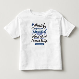 Proverbs 12:25 Bible Verse – Kind Word Art Toddler T-Shirt