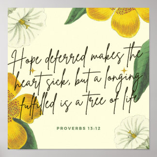  Proverbs 13:12 Poster