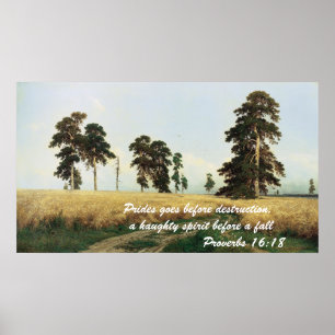 proverbs 16:18 poster