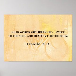 Proverbs 16:24 - art print