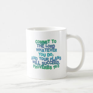 Proverbs 16:3 coffee mug