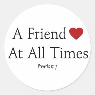 Proverbs 17:17 Sticker