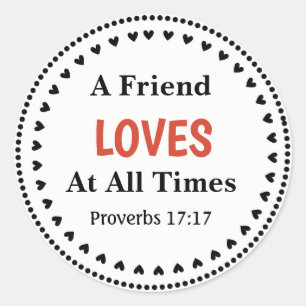 Proverbs 17:17 Sticker