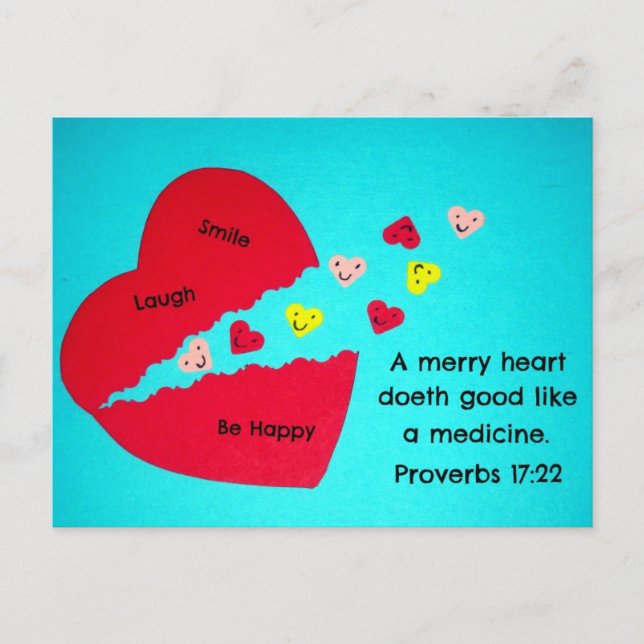 Proverbs 17:22 postcard (Front)