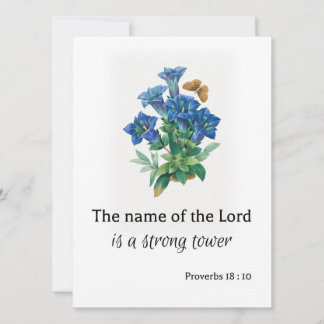 Proverbs 18 : 10 Greeting Card