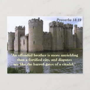 Proverbs 18 19 Offended Brother Bible Verse Card