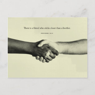 Proverbs 18:24 - Friendship Postcard
