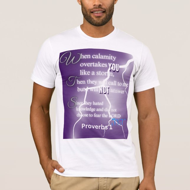 proverbs 1 T-Shirt (Front)