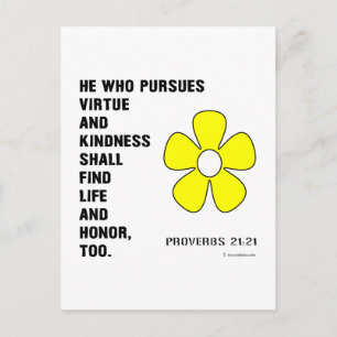 Proverbs 22:21 Virtue Postcard