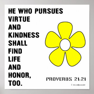 Proverbs 22:21 Virtue Poster