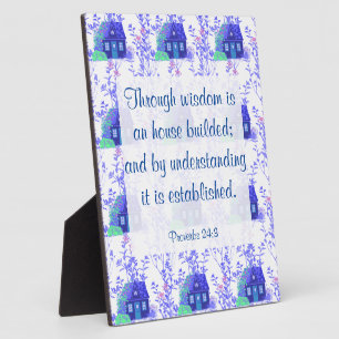 Proverbs 24:3 Plaque