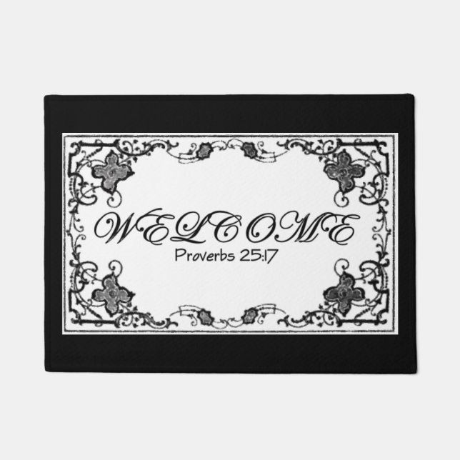 Proverbs 25:17 Welcome Mat (Front)