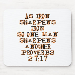 Proverbs 27:17 mouse mat