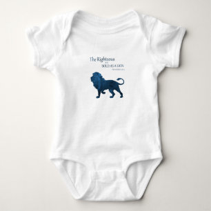 Proverbs 28 1 Bold As A Lion Baby Bodysuit