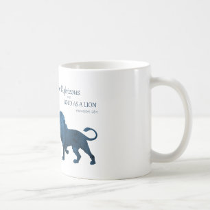 Proverbs 28 1 Bold As A Lion Coffee Mug