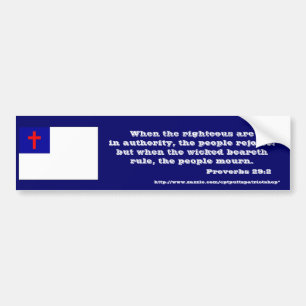 Proverbs 29:2 bumper sticker