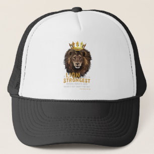 Proverbs 30:30 KJV Bible Scripture Quote Trucker Hat