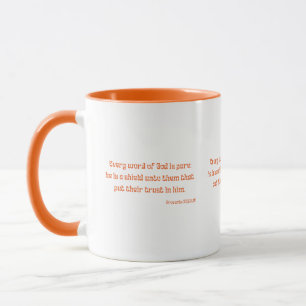 Proverbs 30:5 Bible Verse Scripture Two-Tone Mug