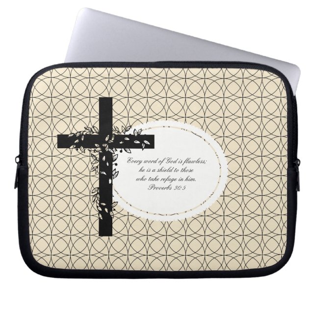 Proverbs 30:5 Laptop or Netbook Carrier Sleeve (Front)