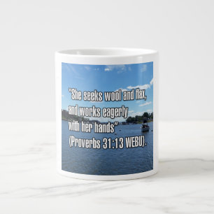 Proverbs 31:13 WEBU Mug