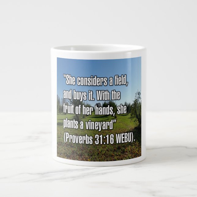 Proverbs 31:16 WEBU Mug (Front)