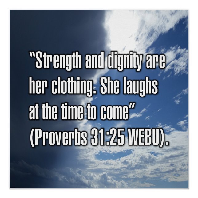 Proverbs 31:25 WEBU Poster (Front)