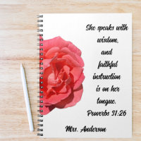 Proverbs 31:26 Christian Teacher Appreciation