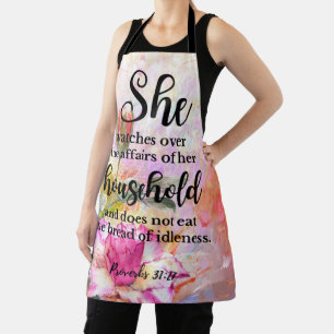 Proverbs 31:27 Mother's Day Scripture Apron