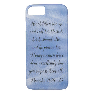 Proverbs 31:28-29 Woman iPhone Case