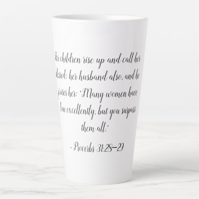 Proverbs 31:28-29 Woman Mug (Front)