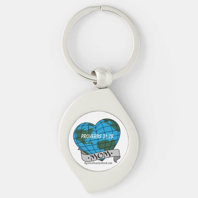 Proverbs 31:28 Mother's Day Key Ring (Front)
