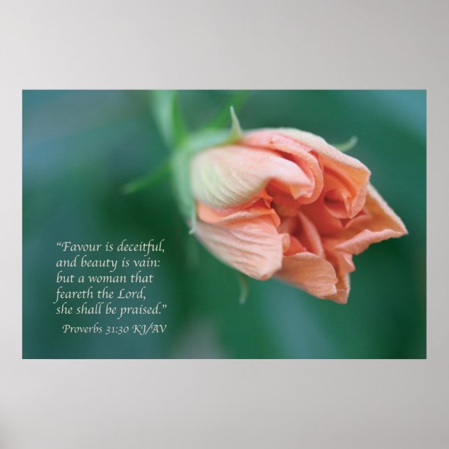 Proverbs 31:30 Scripture Print (Front)